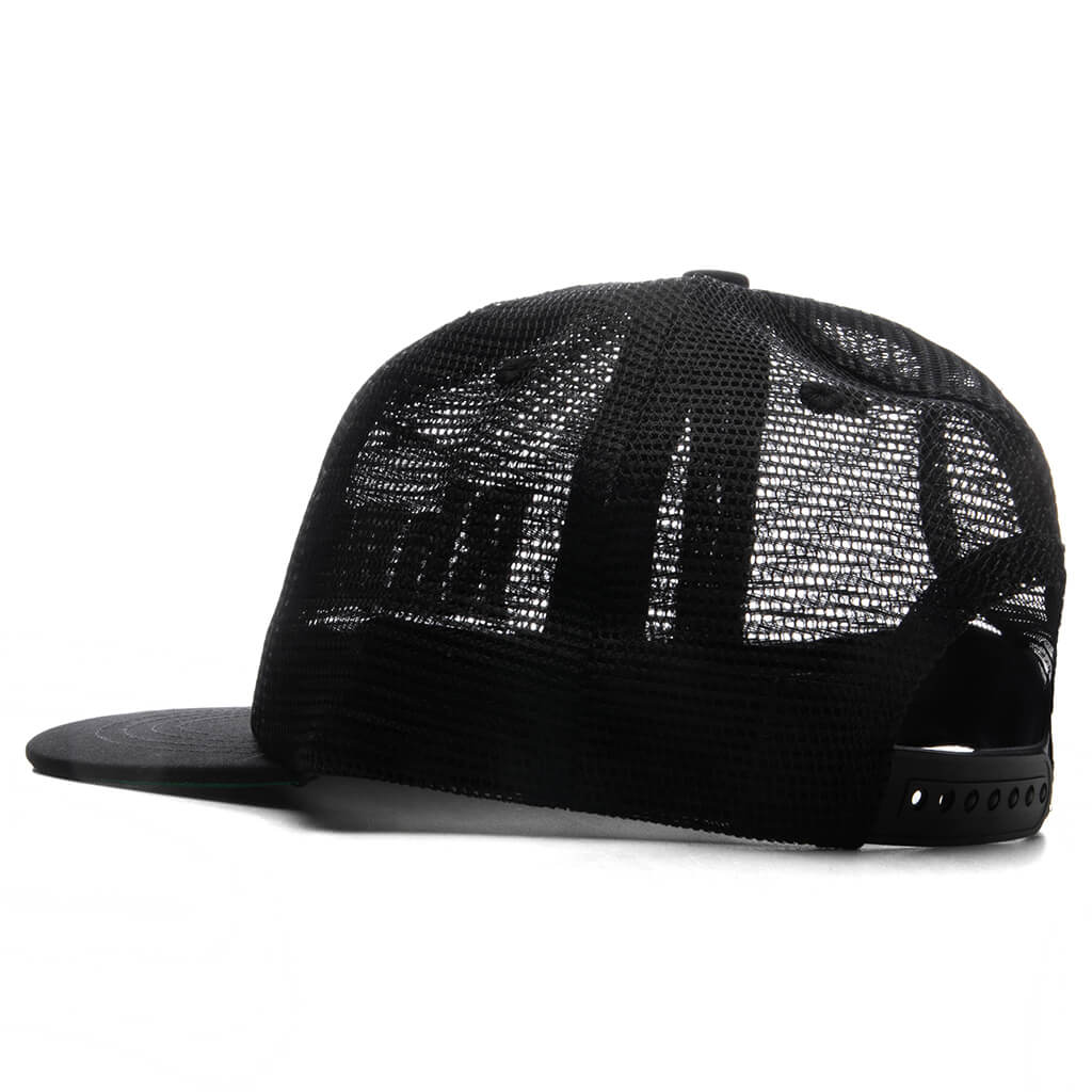 Rhude Logo Mesh Hat Black White