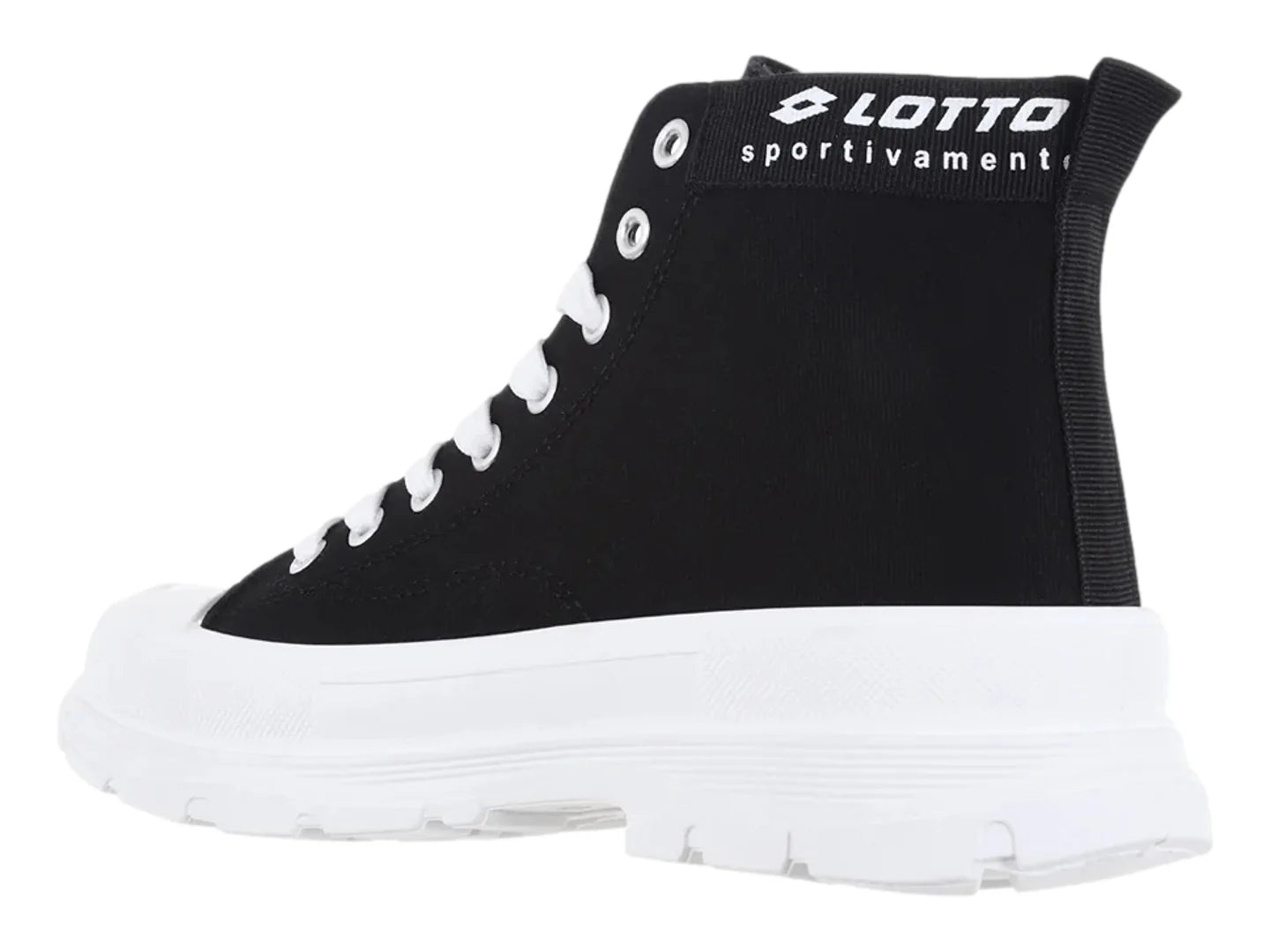 Tenis Lotto Astor Negro y Blanco para Mujer