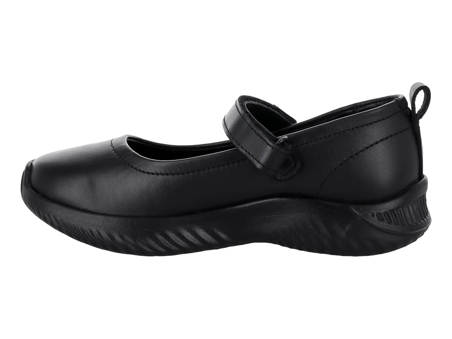Zapatos Coqueta Negros de Piel para Niña