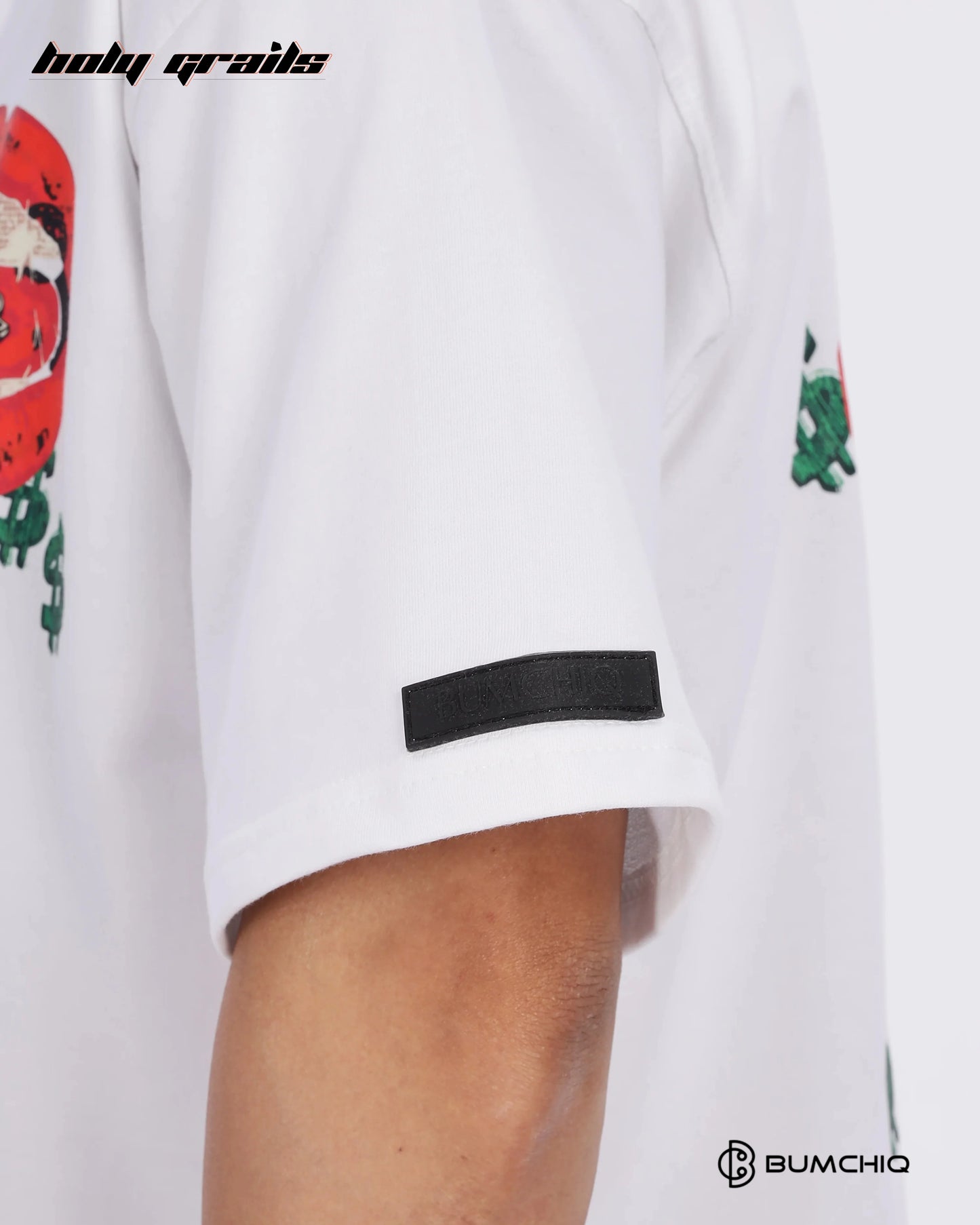 Billion Bucks White Oversize Tee HG x Bumchiq