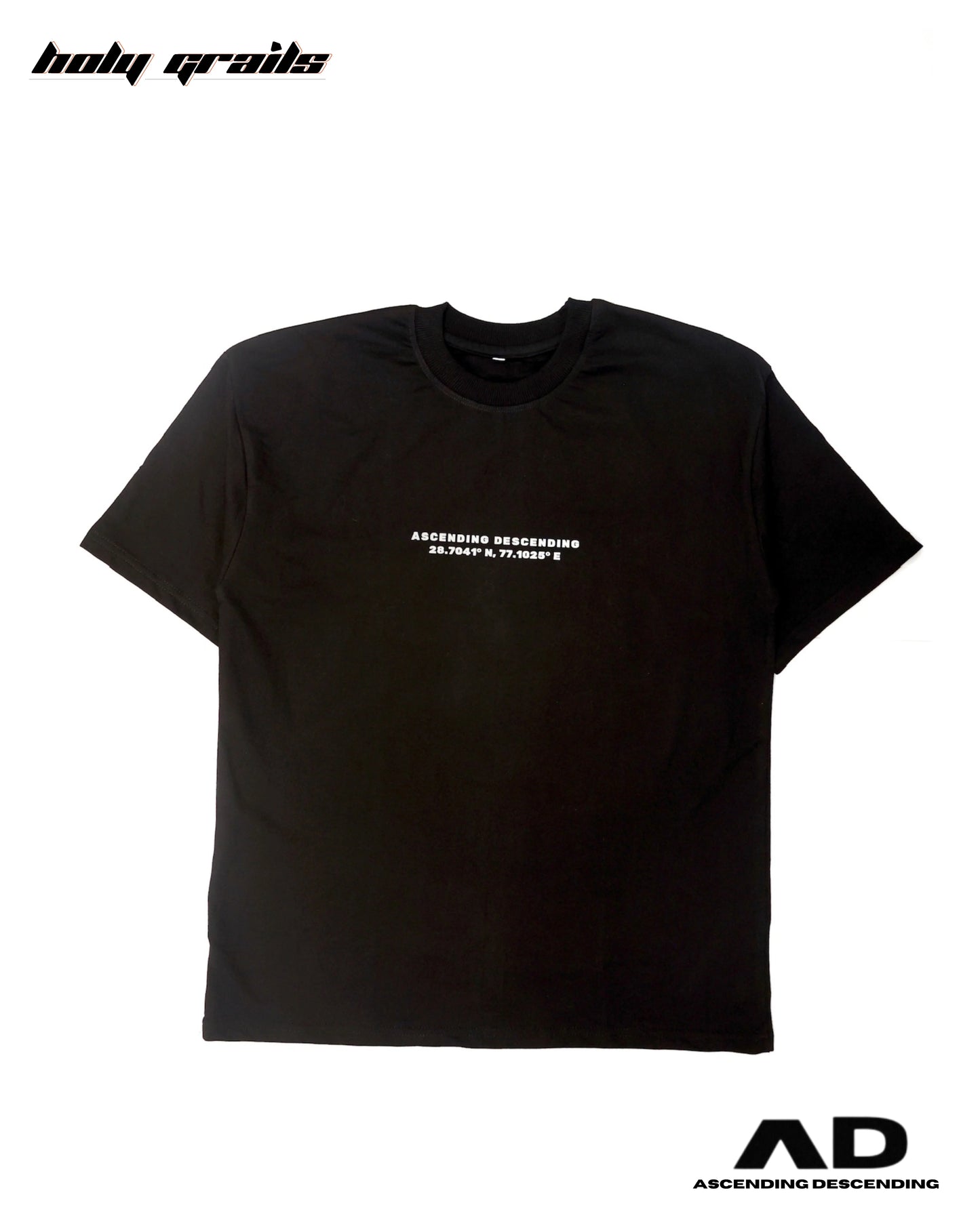 Constipation Black Oversize Tee HG x AD