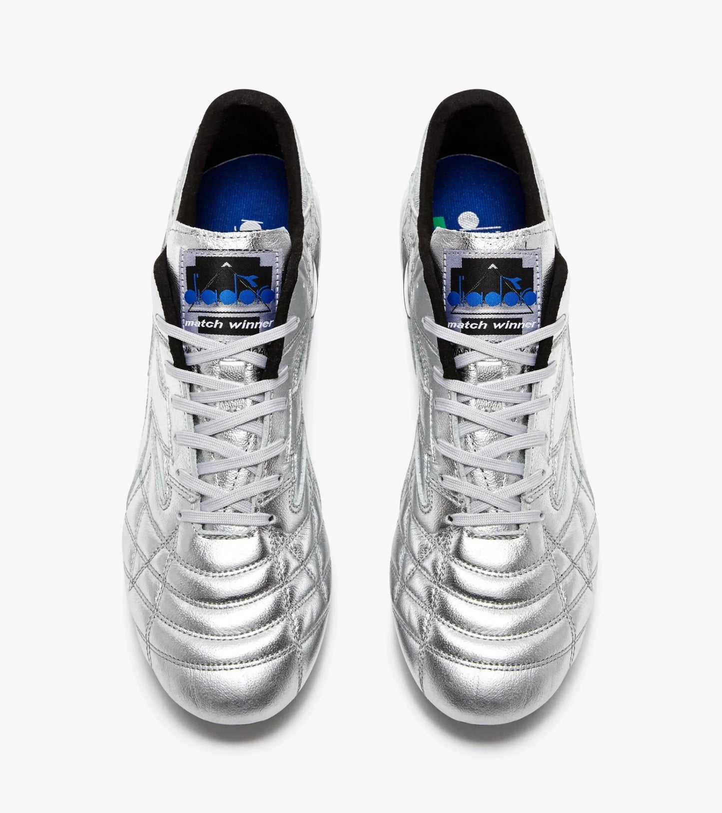 Diadora M Winner ITA OG 94 LT MDPU Firm Ground Soccer Cleats Silver