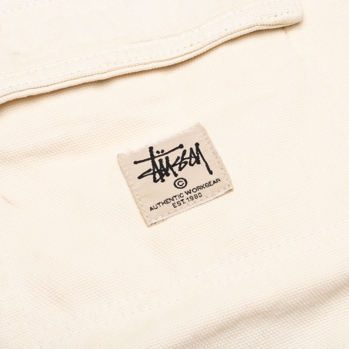 Distressed Canvas Shop Jacket Khaki