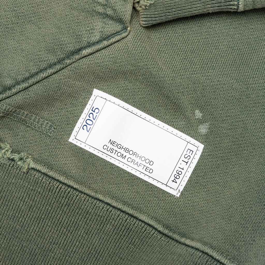 Savage Sweat Hoodie L S Green