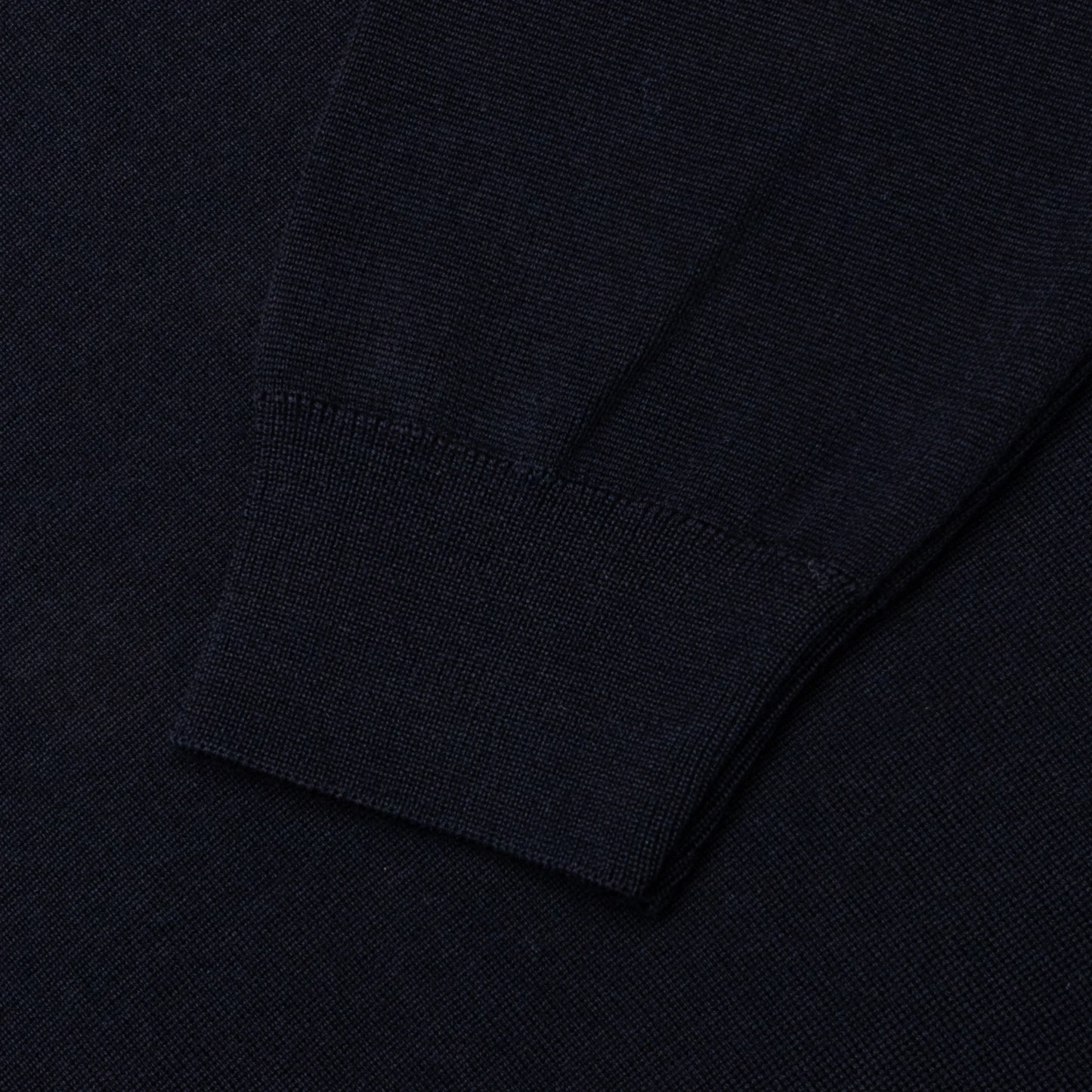 Flower Blob Knitted Polo Shirt Midnight Blue