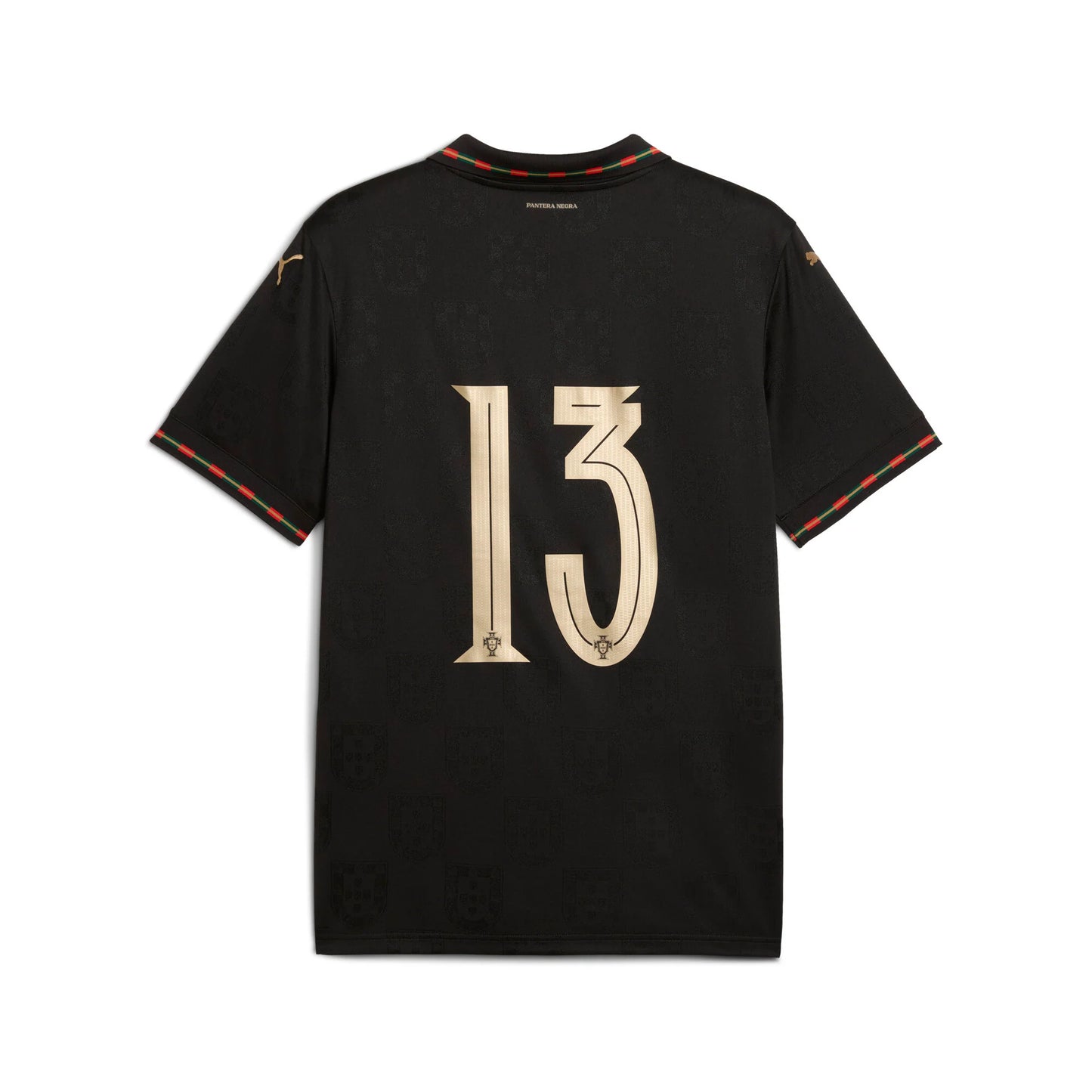 PUMA Portugal SE Authentic W BOX Mens Soccer Jersey 26 Black Gold