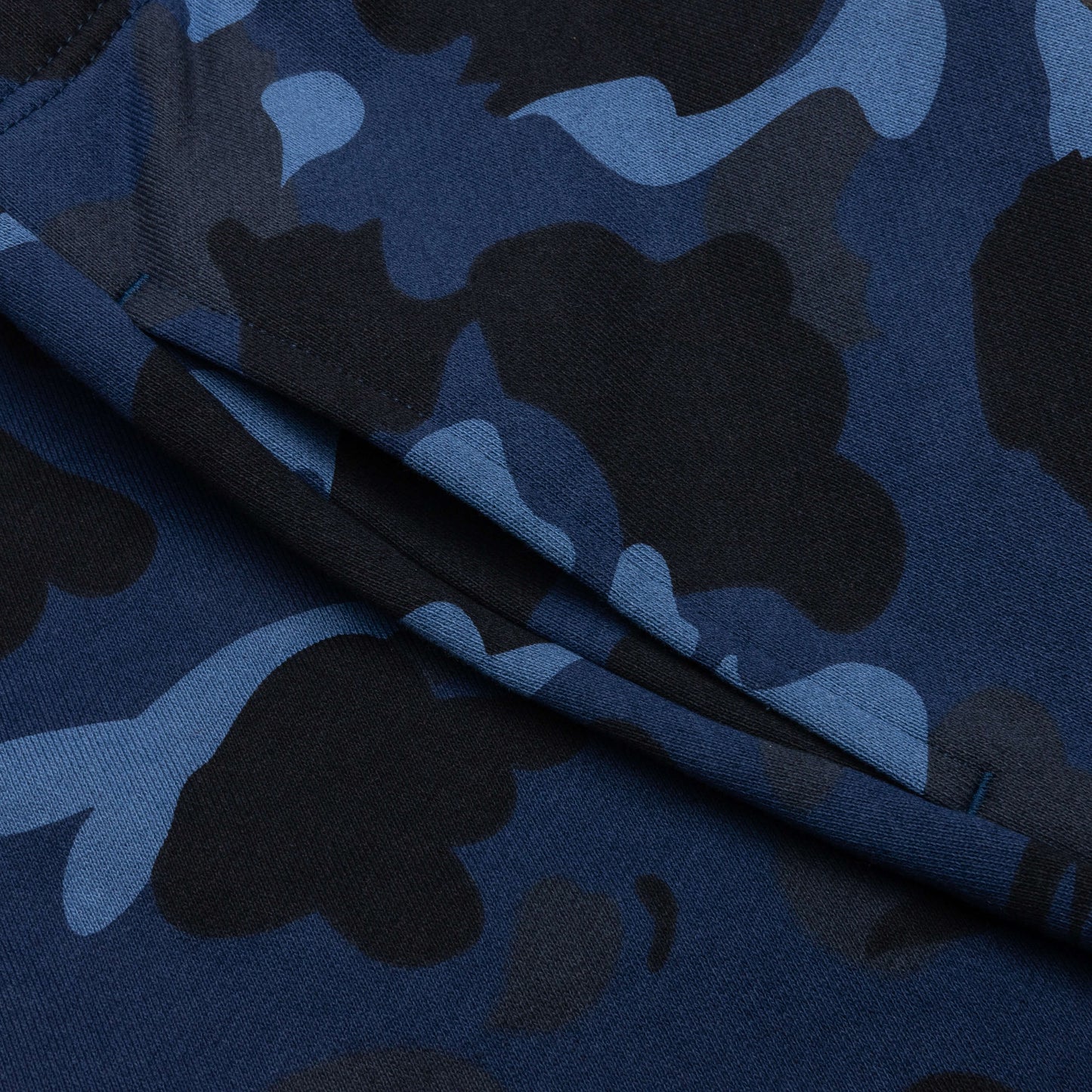 Color Camo Shark Sweat Shorts Navy
