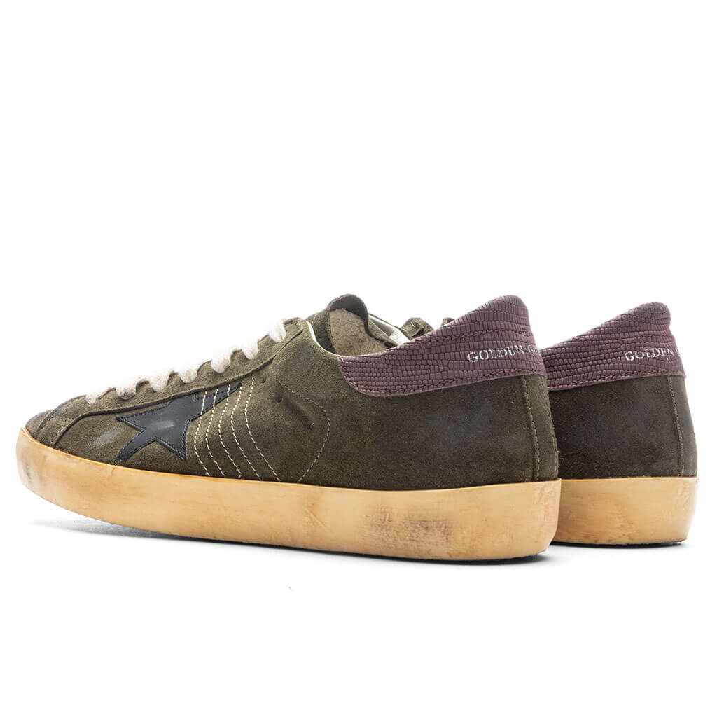 Super Star Sneakers Green Black Bordeaux