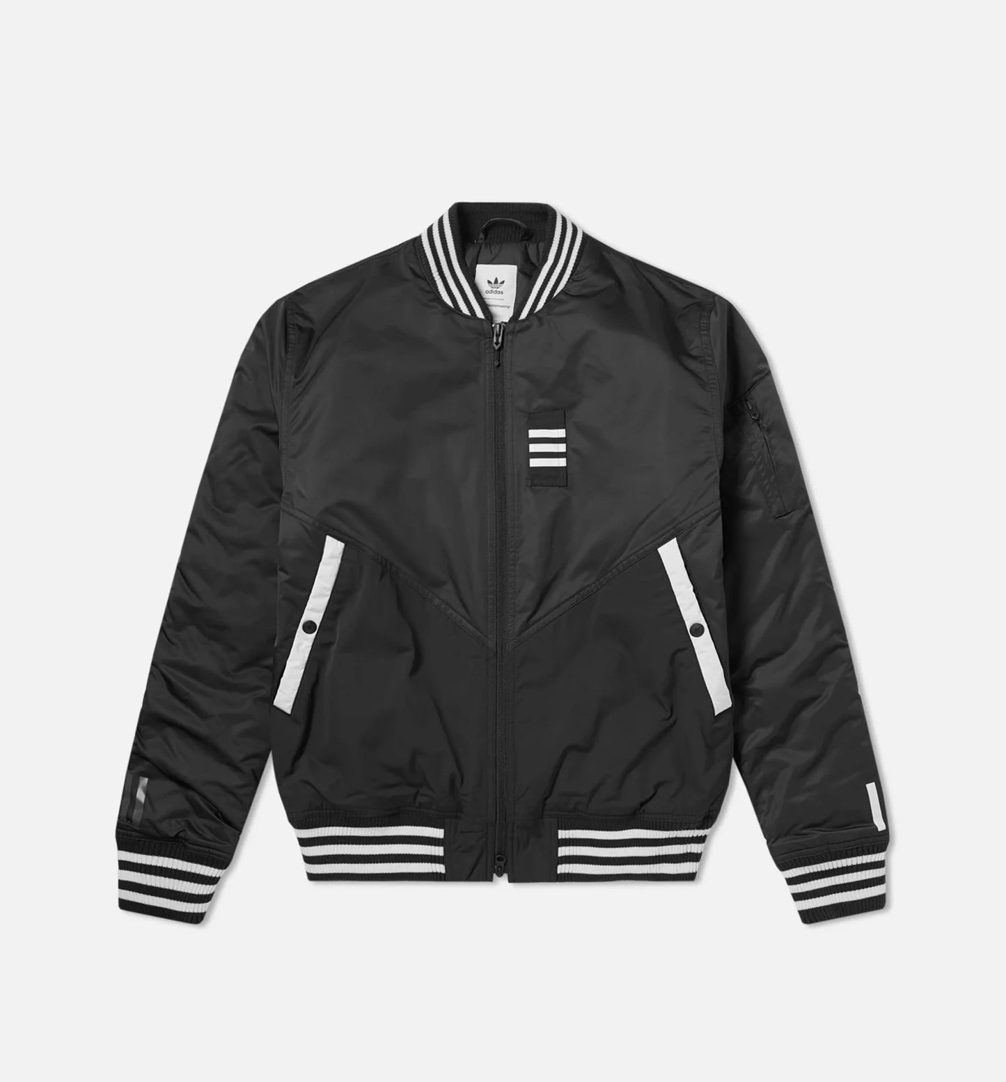 White Mountaineering Collection Mens Flight Jacket Black Black