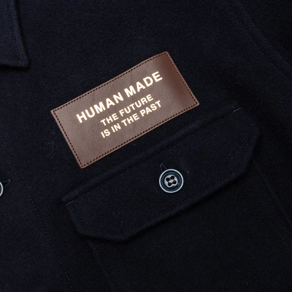 Wool CPO Shirts Navy