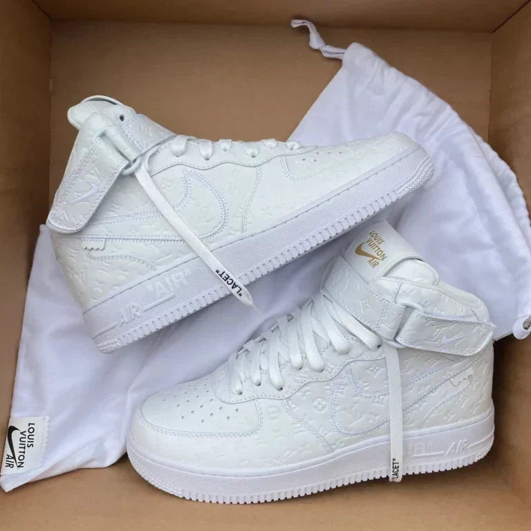 Louis Vuitton x Nike Air Force 1 Mid White