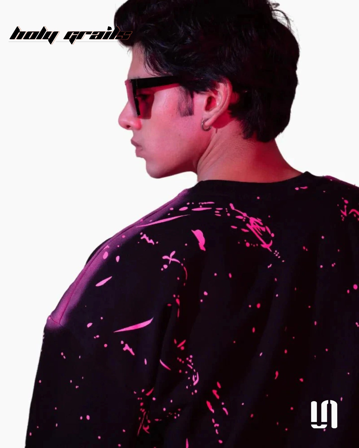 Chaos Paint Black Oversize Swearshirt HG x Sullitt