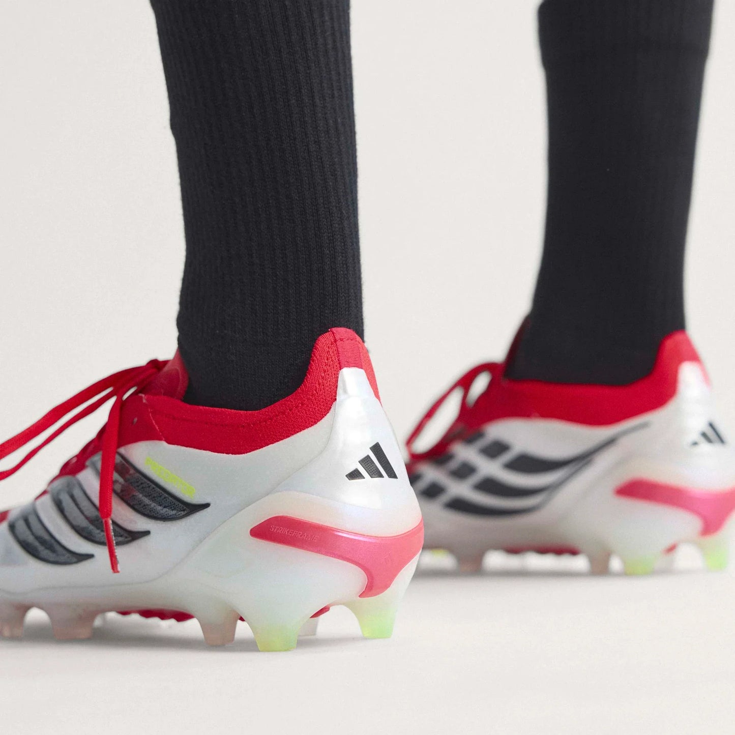 adidas Predator Elite FG Firm Ground Mens Soccer Cleats Lucid Red Black White
