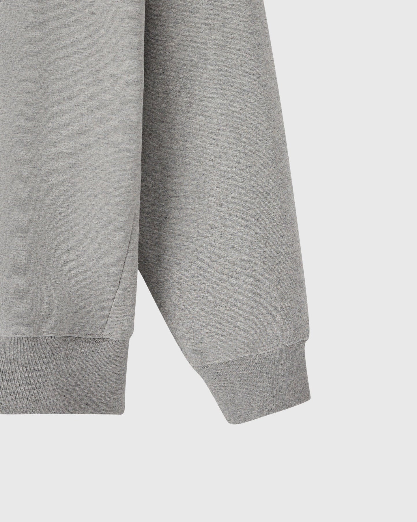 Double Knit Script Hoodie Heather Grey