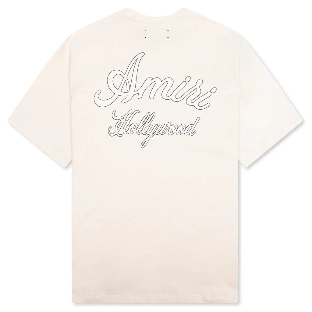Amiri Hollywood Tee Alabaster