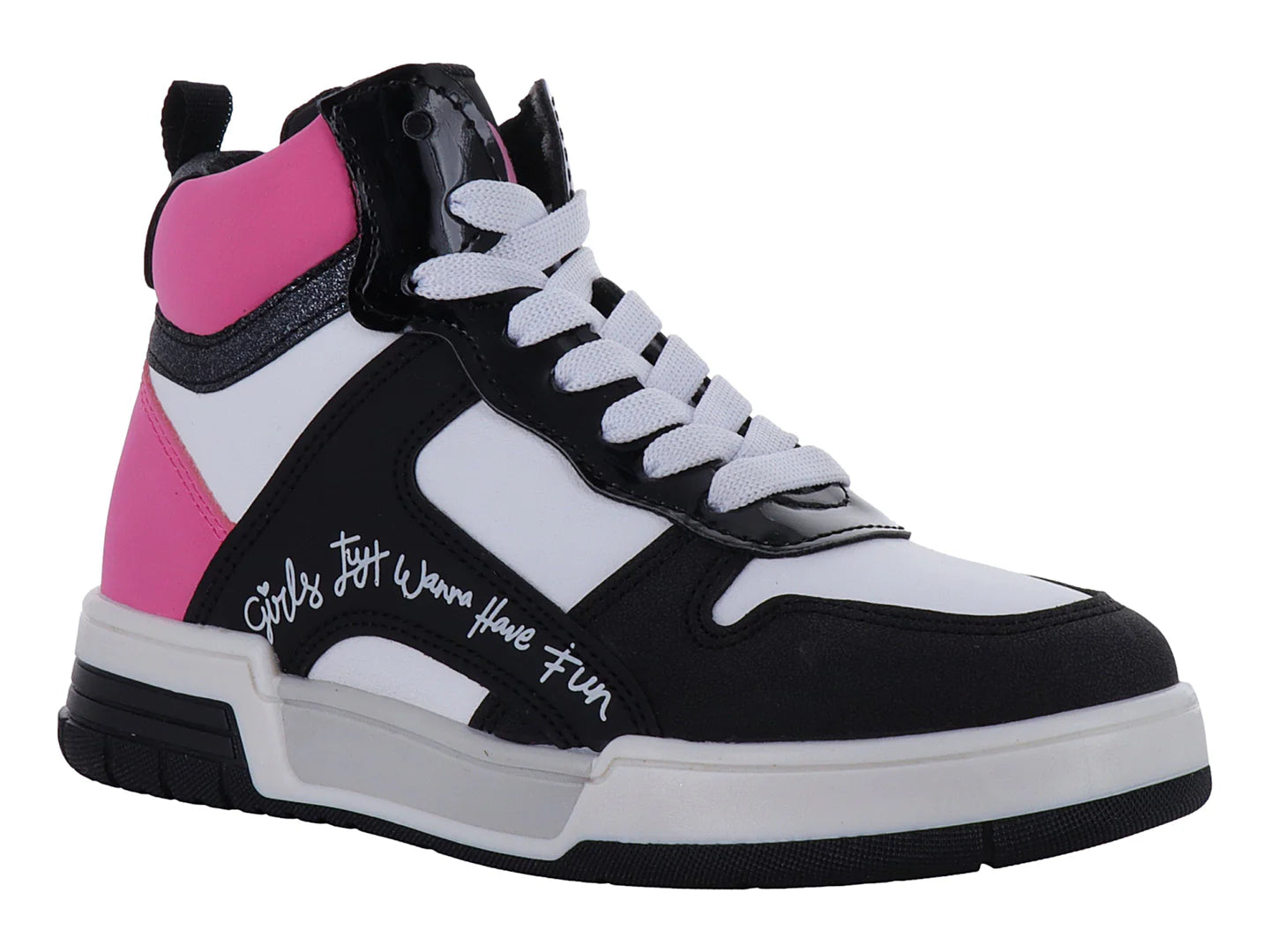 Tenis Teen Bambino Negro y Blanco para Niña