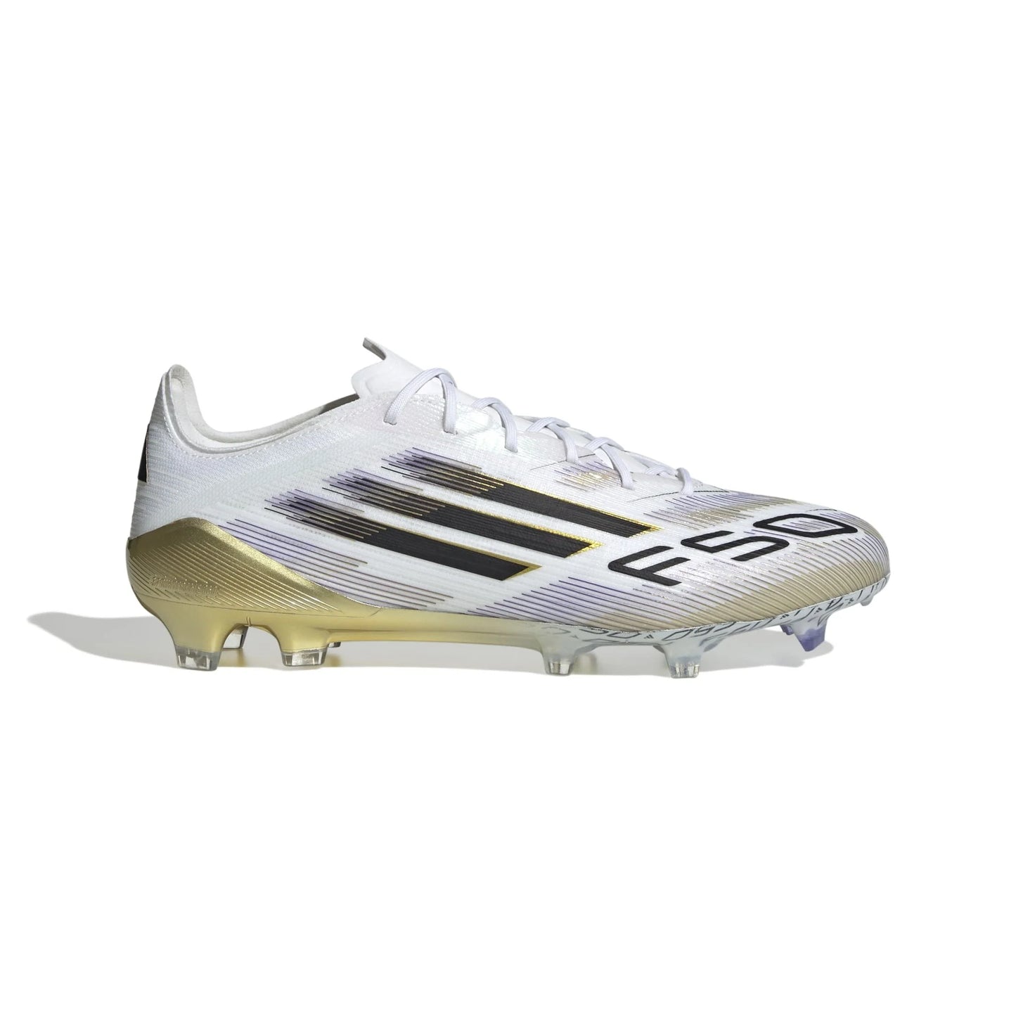 adidas F50 Elite Firm Ground Boots White Black