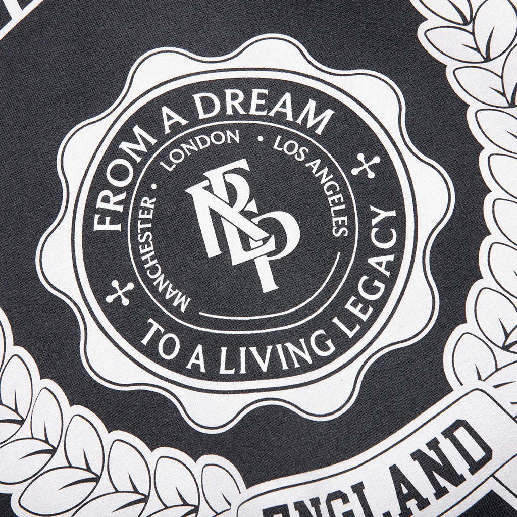 Legacy Crest Hoodie Stained Black