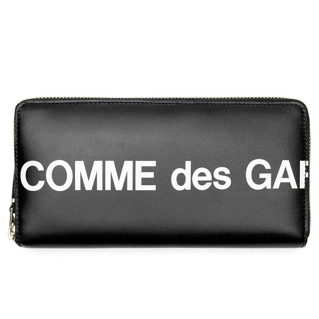 Comme des Garcons SA0111 Huge Logo Leather Wallet Black