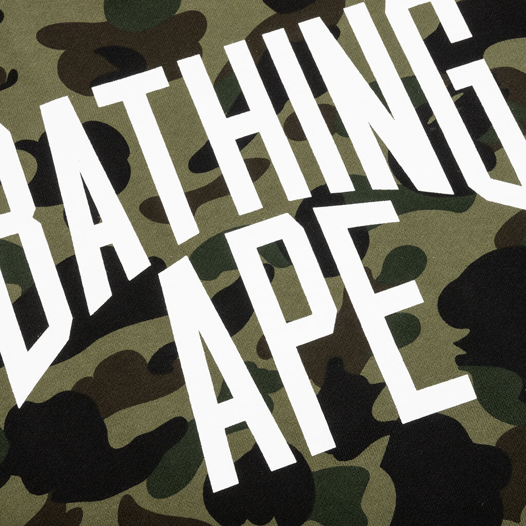 1st Camo Crazy NYC Logo Relaxed Fit Crewneck Green