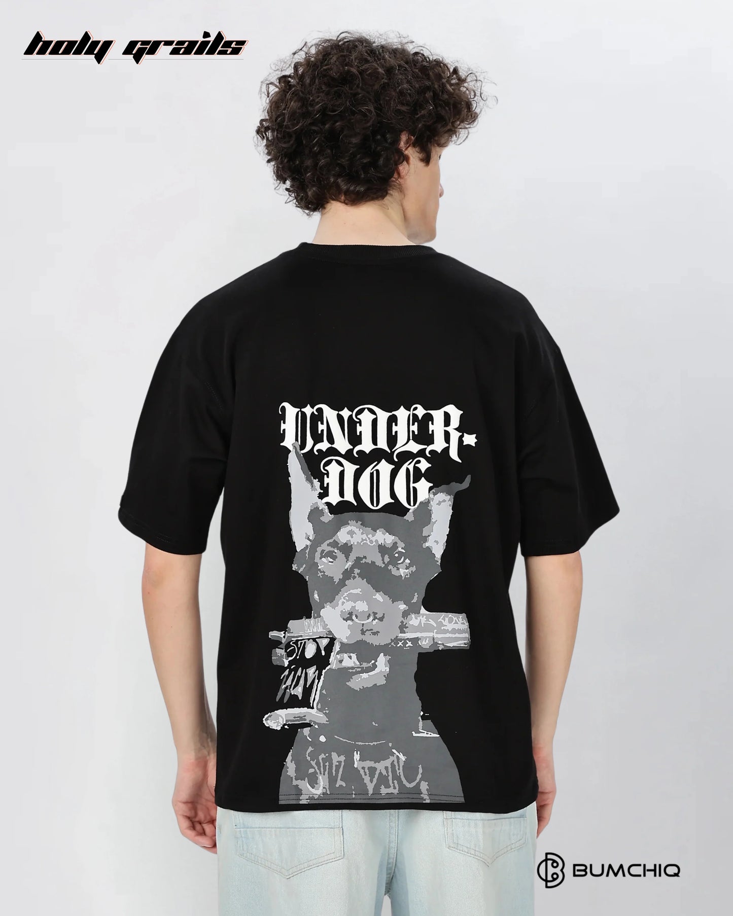 Underdog Black Oversize Tee HG x Bumchiq