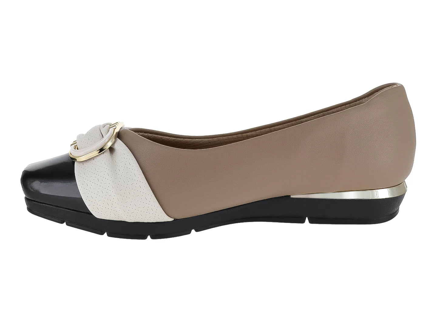 Zapatos Planos Piccadilly Tricolor Beige para Mujer