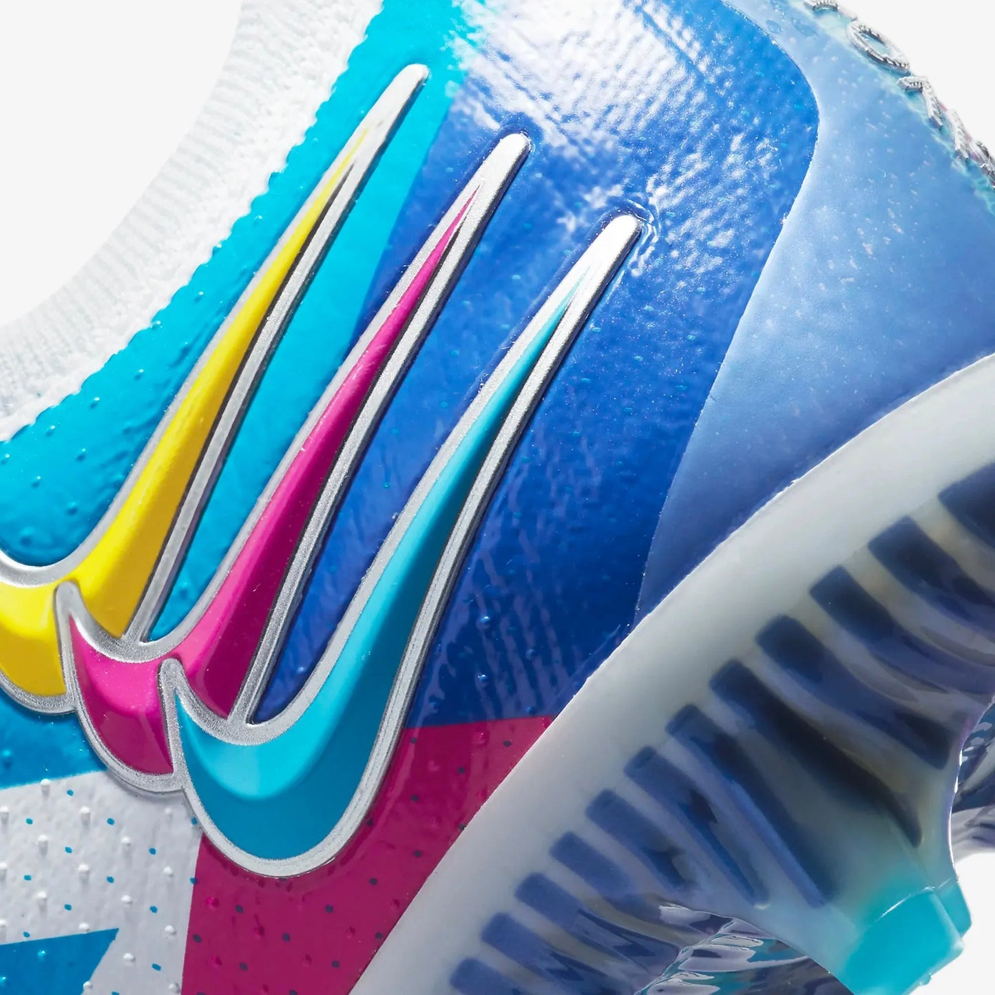 Nike Phantom GT Elite 3D FG Firm Ground Soccer Cleats Chlorine Blue Opti Yellow White Pink Blast