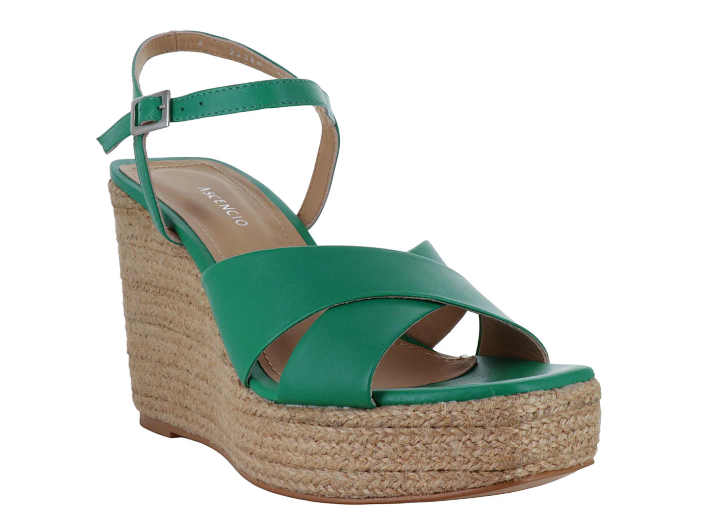 Sandalias Plataforma Ascencio Verde Claro para Mujer