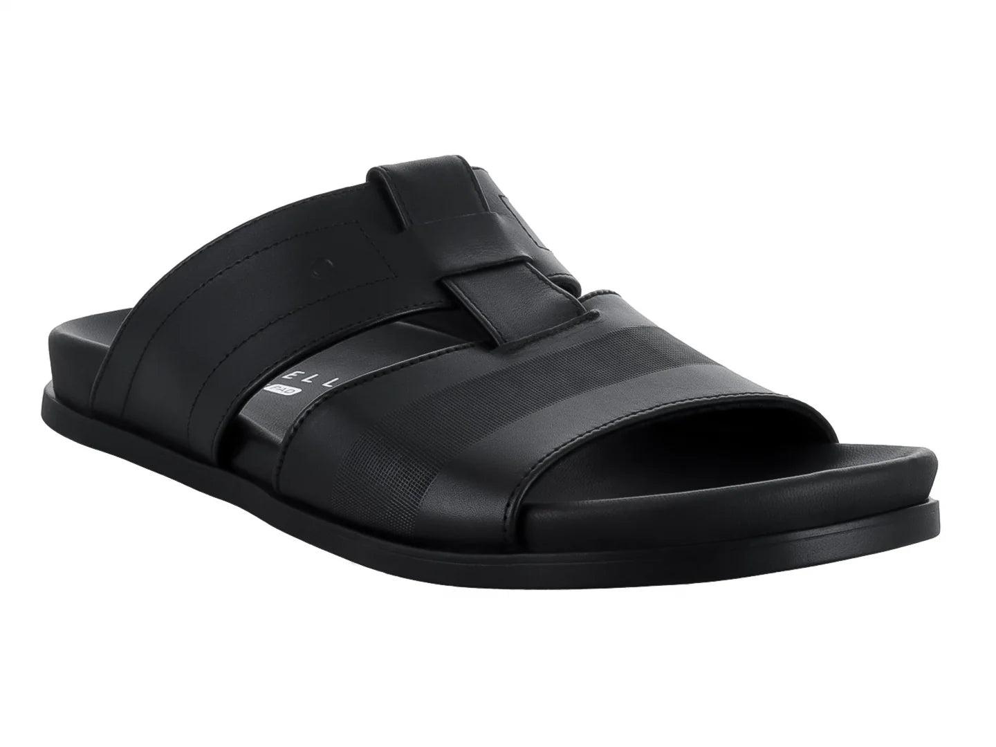 Sandalias Quirelli de Piel Negro para Hombre