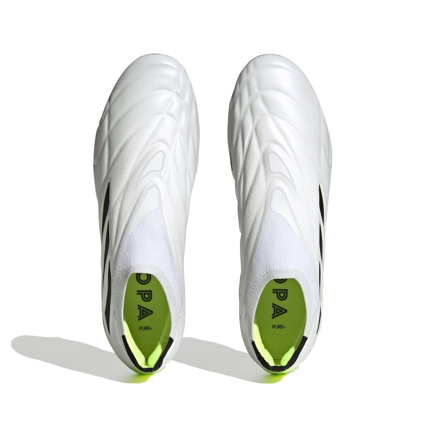 adidas Copa Pure FG Firm Ground Soccer Cleats White Black Lucid Lemon