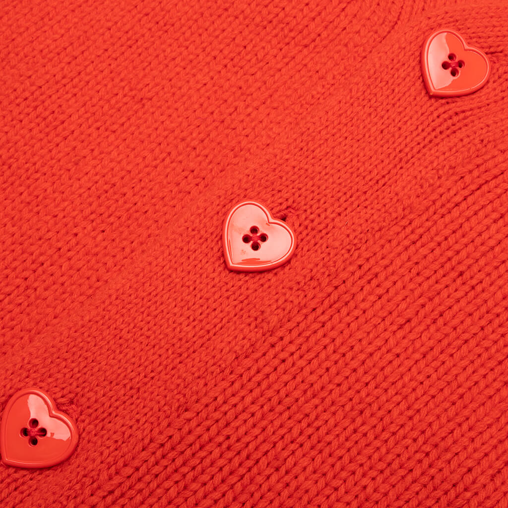 Low Gauge Knit Cardigan Orange