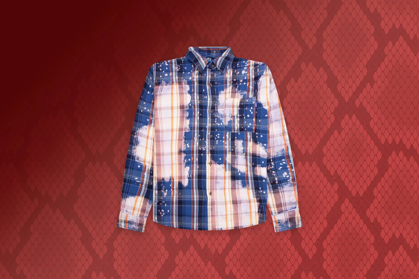 Awake NY x Jordan Flannel Blackened Blue Boarder Blue Sail