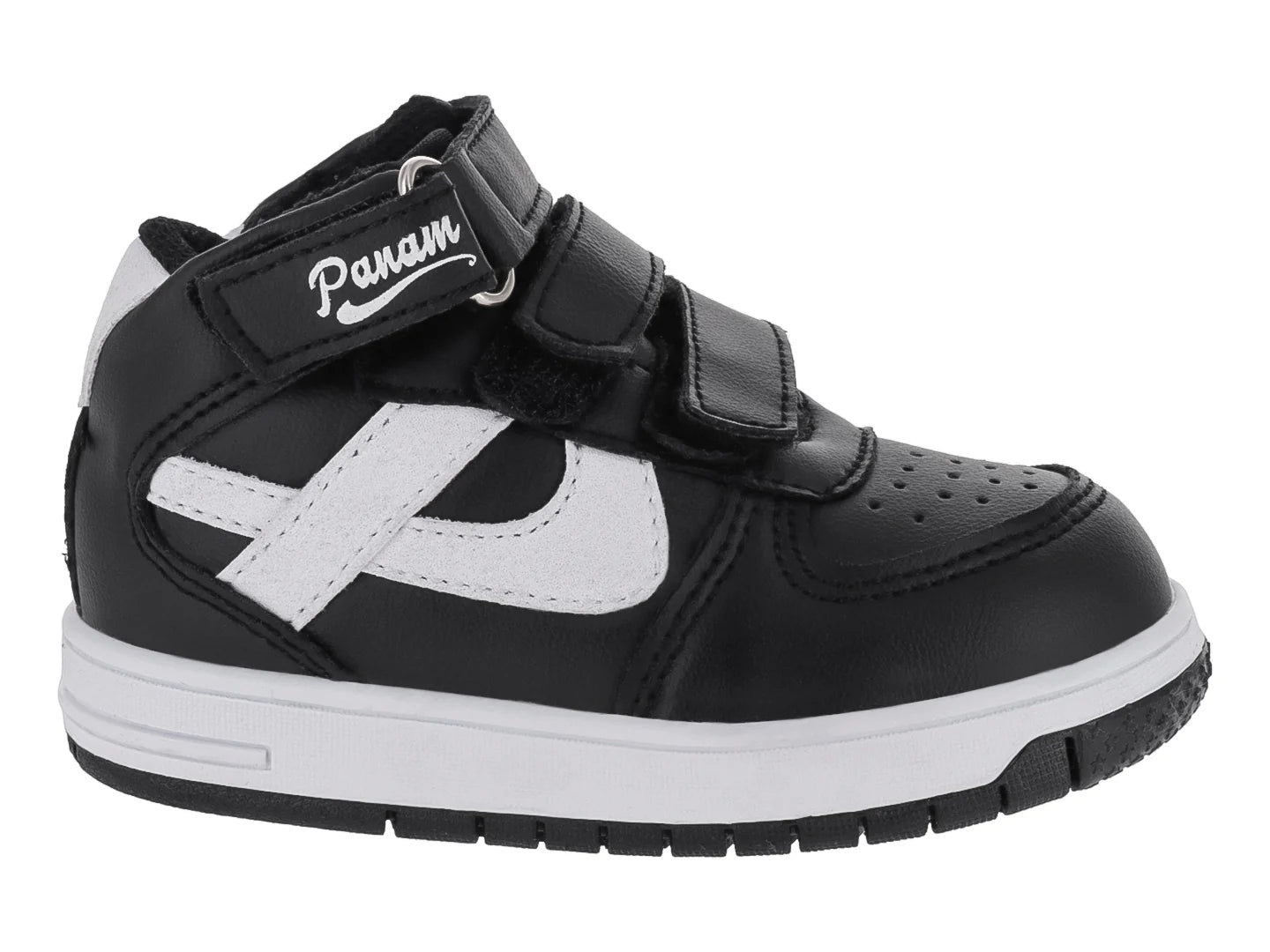 Tenis Panam Negro y Blanco para Niño