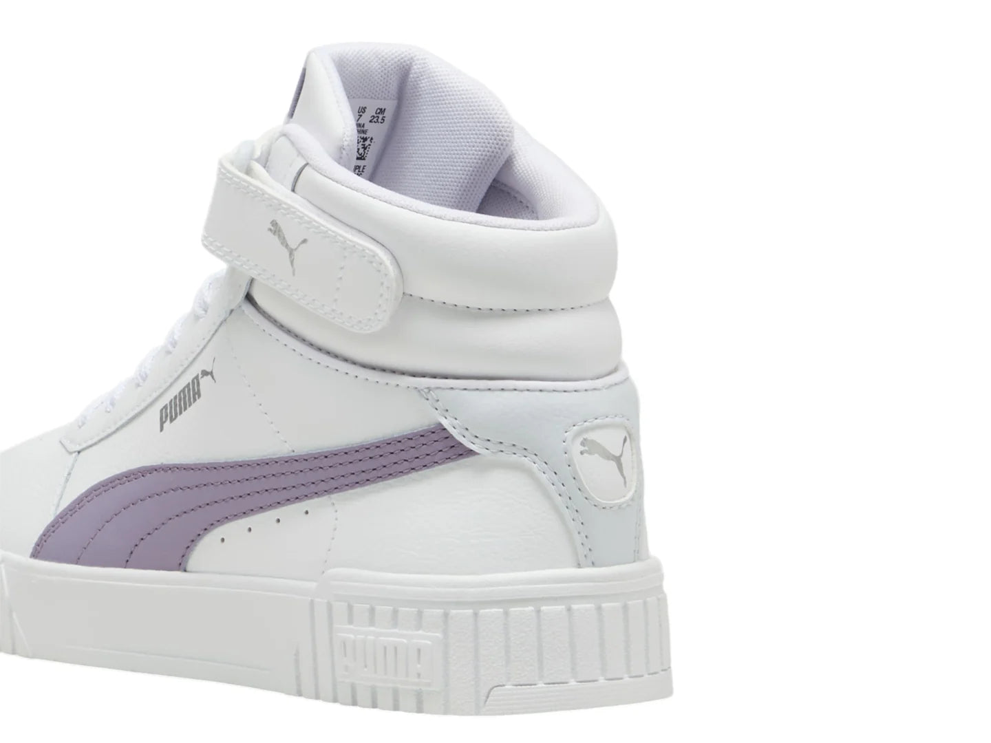 Tenis PUMA Carina 20 Mid Blanco y Morado para Mujer