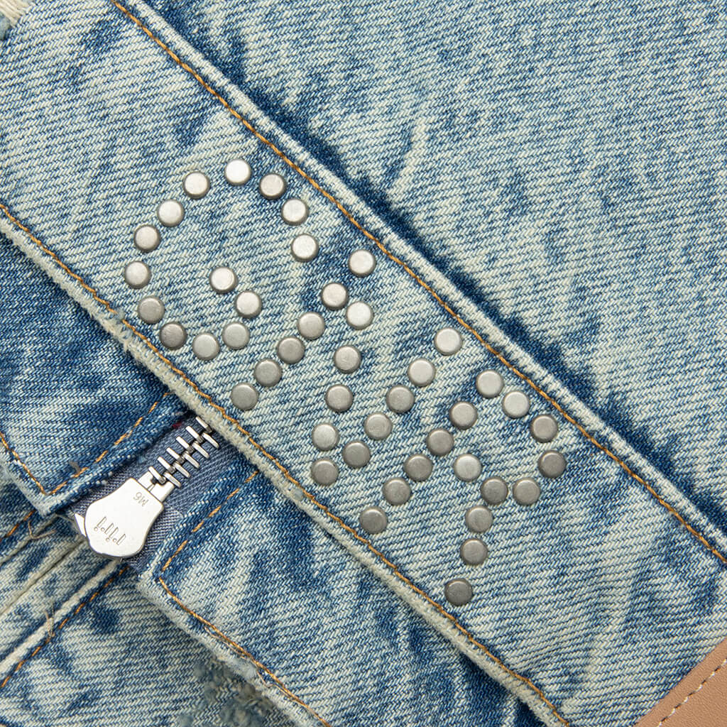 Represent x Guns N Roses Denim Jacket Light Vintage Blue