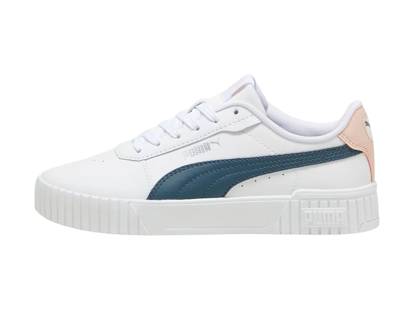 Tenis PUMA Carina 20 Blanco y Rosa para Mujer