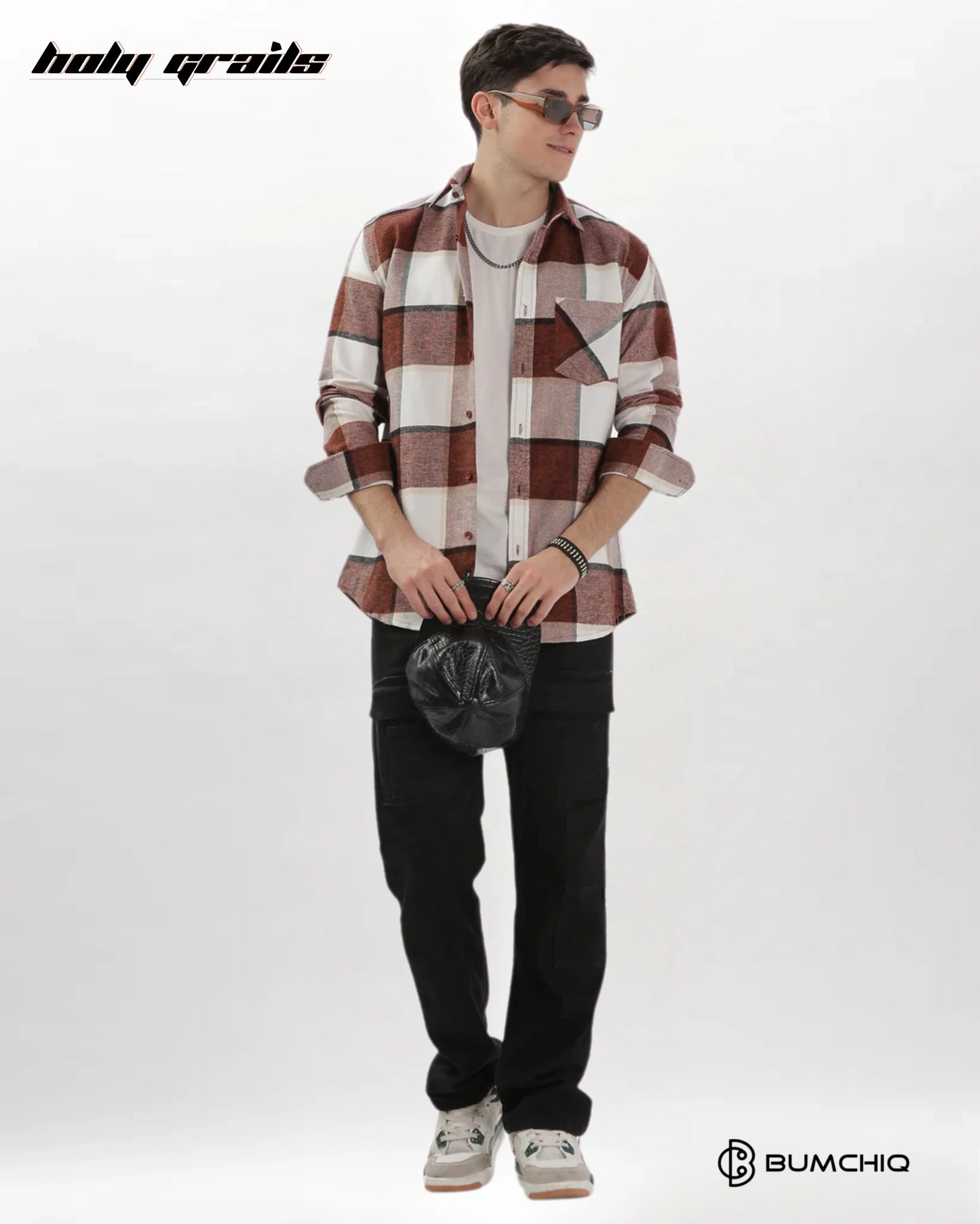 Maroon Flannel Overshirt HG x Bumchiq