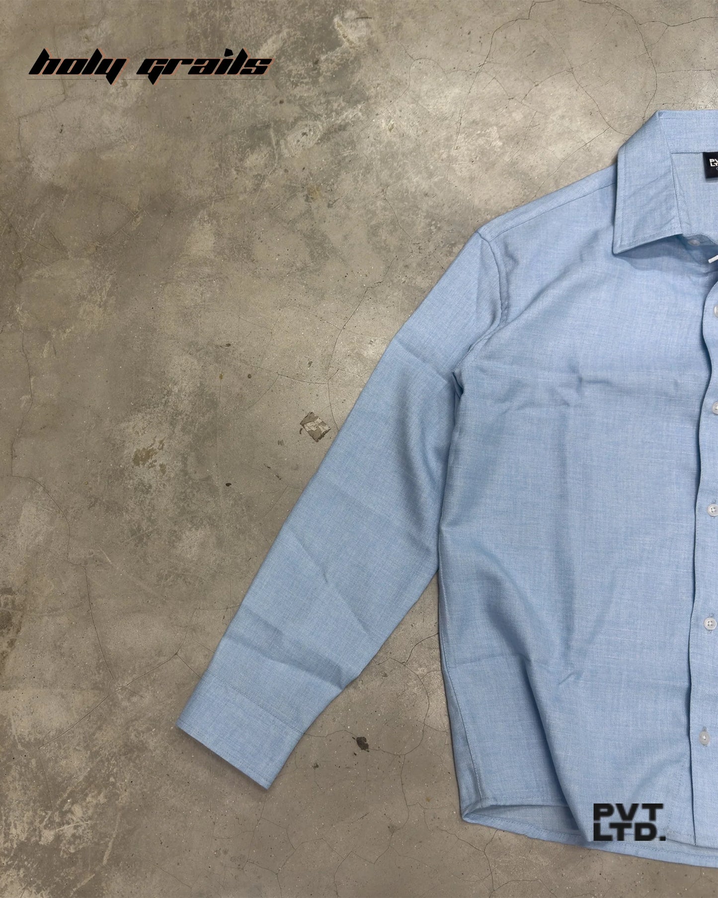 Sky Blue Linen Shirt HG x Pvt Ltd