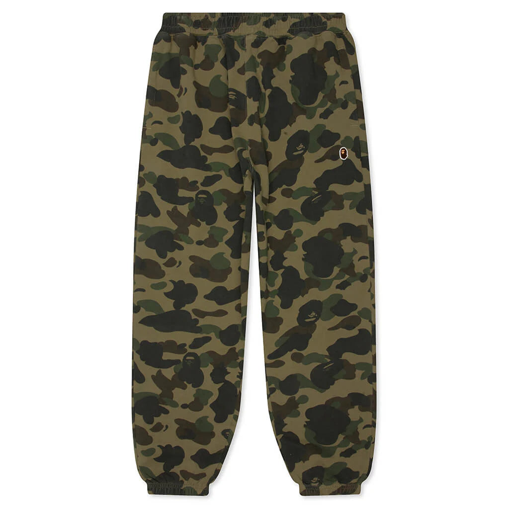 1st Camo One Point Relaxed Fit Sweat Pants Green
