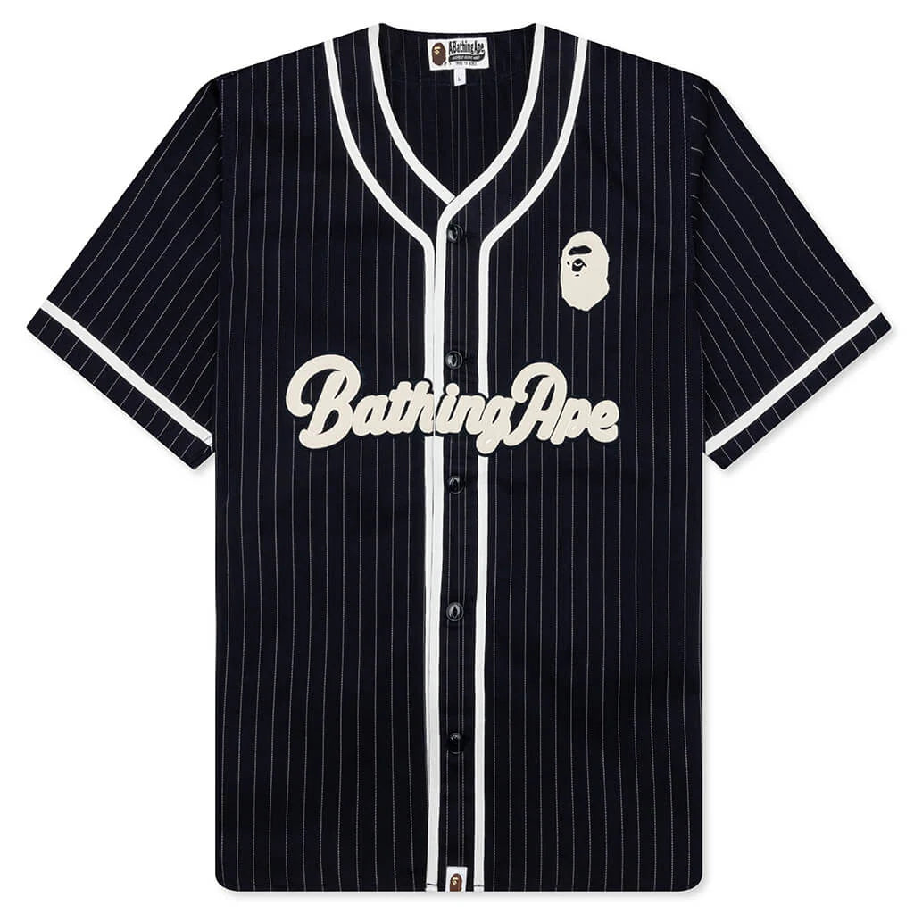 A Bathing Ape Baseball Shirt Navy
