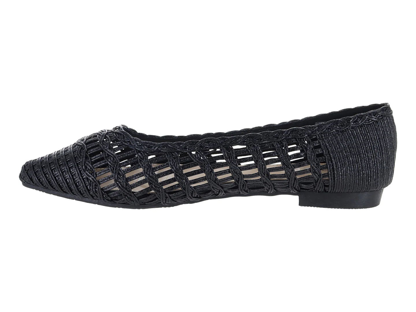 Zapatos Planos Roze Negro para Mujer