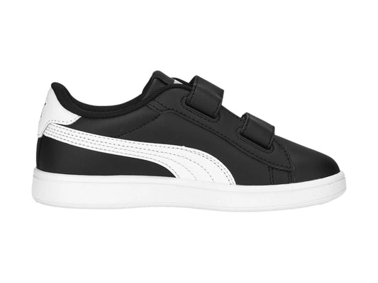 Tenis PUMA Smash 30 L V Negro y Blanco para Niño