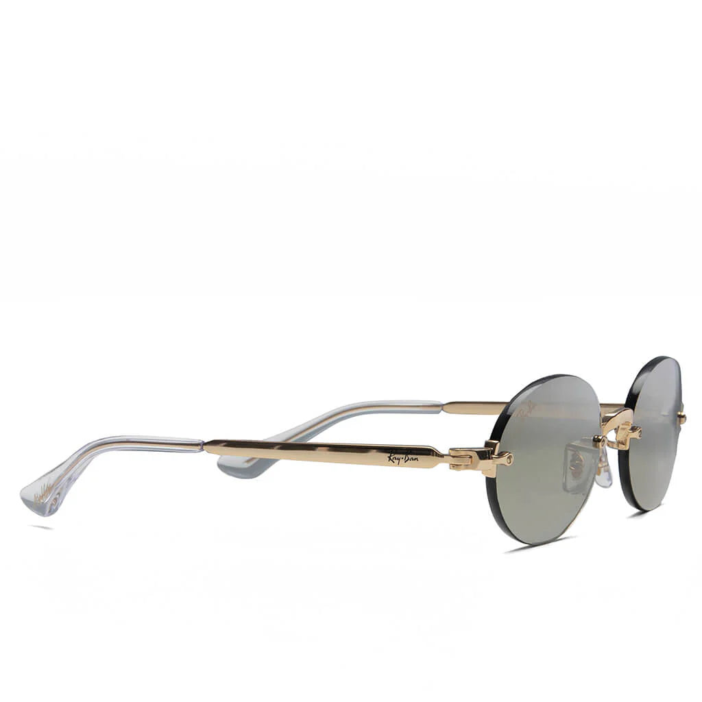 Ray Ban x AAP Rocky Rimless Oval Arista Gradient Brown