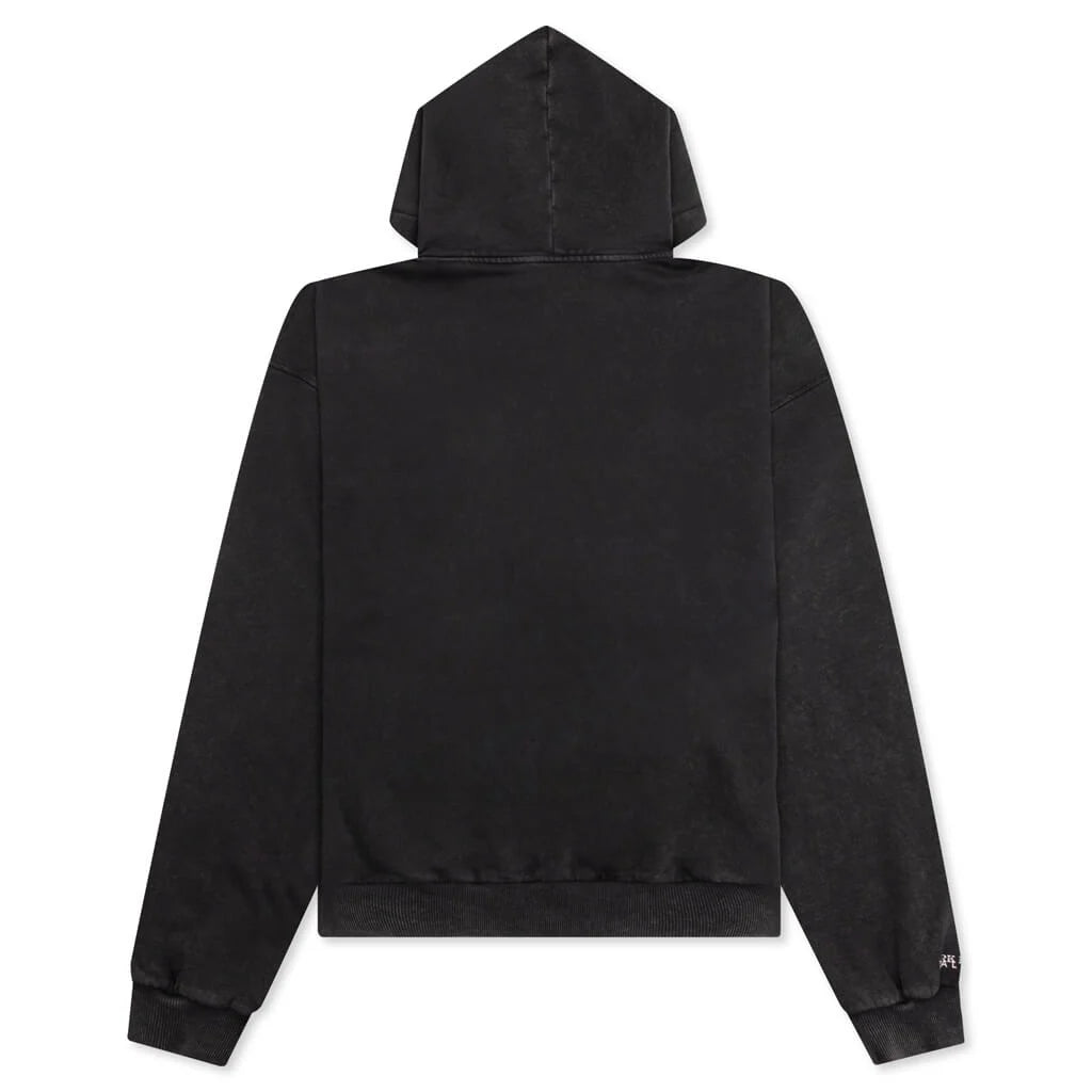 Mark Flood Oversized Graphic Hoodie Washed Black