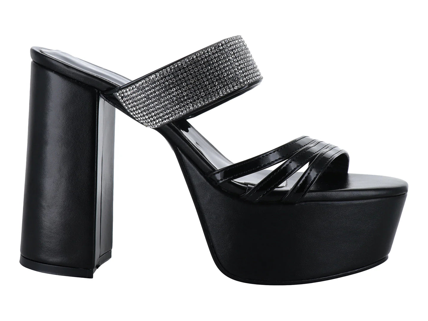 Sandalias de Tacón Roze Negro para Mujer
