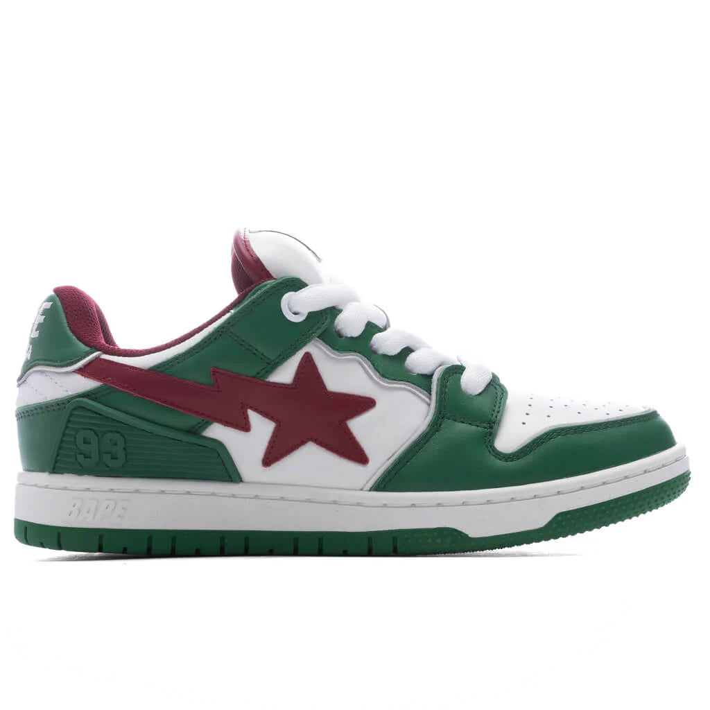 Womens New Bape SK8 STA 1 Green