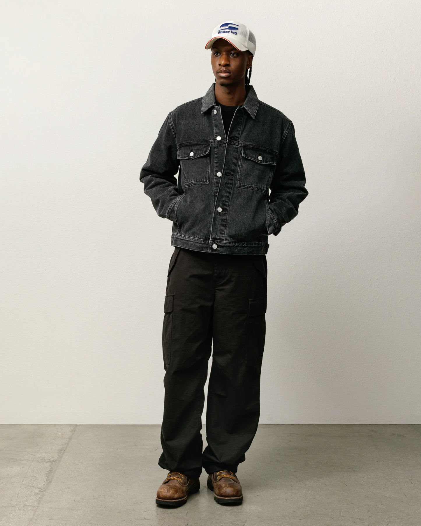 LINED DENIM TRUCKER JACKET