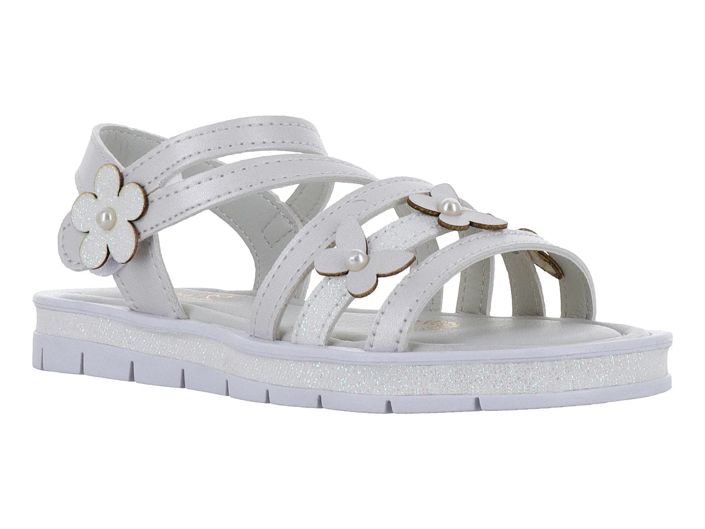Sandalias Jakuna Blanco Perla para Niña