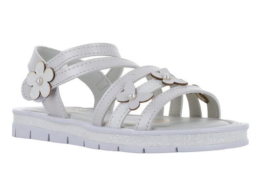 Sandalias Jakuna Blanco Perla para Niña