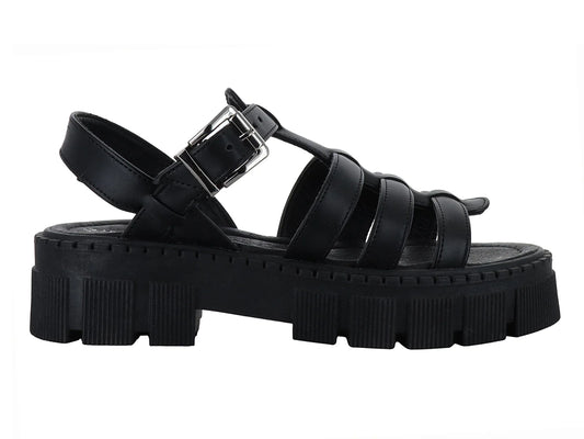 Sandalias MELIANA Plataforma Negro para Mujer